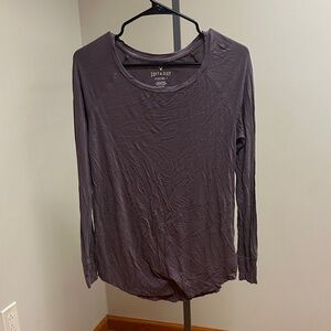 American Eagle Outfitters Soft & Sexy Long Sleeve Tee in Deep Purple